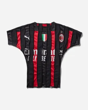 Damen-Fußball-T-Shirt Top Gemischt Schwarz Rot