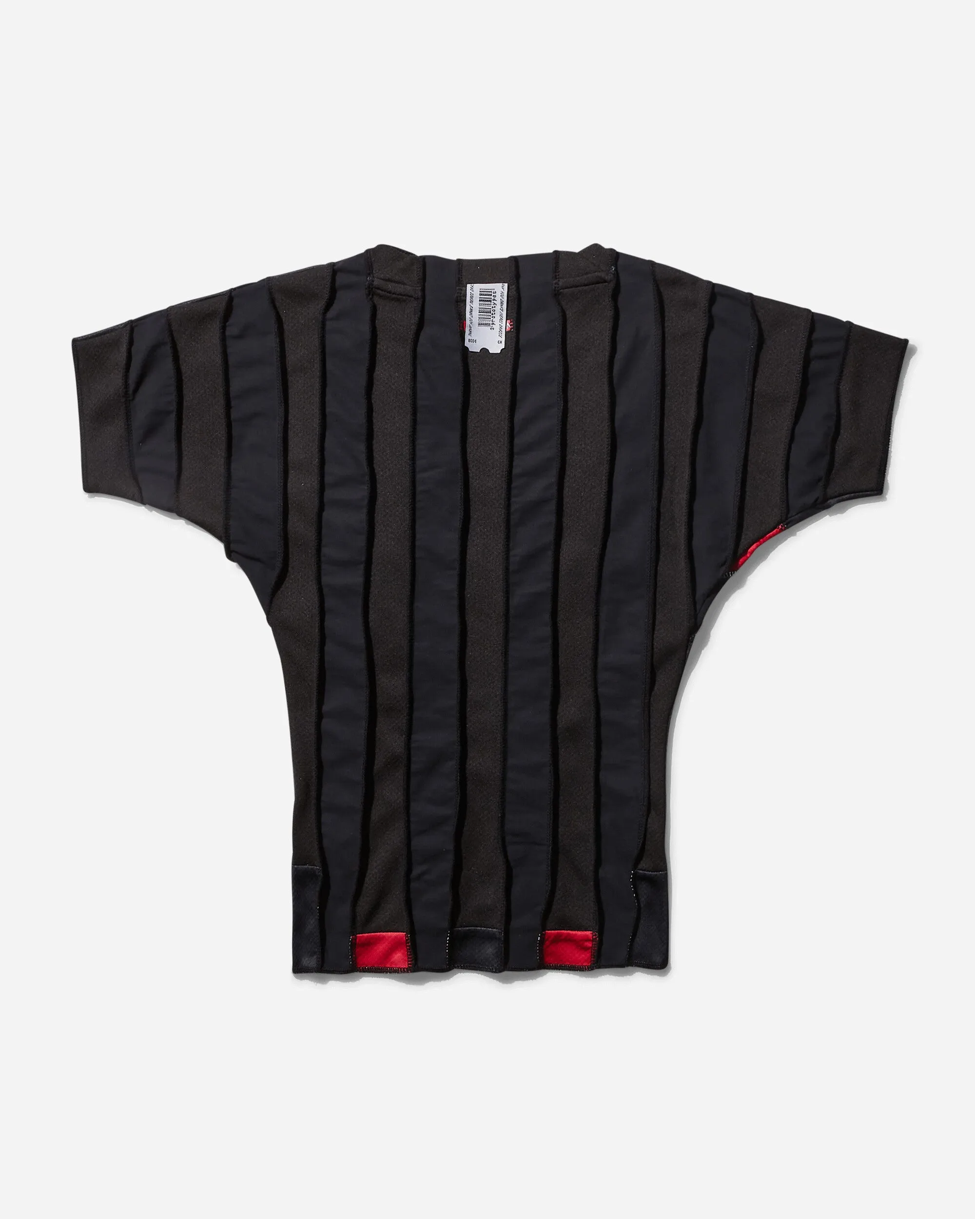 Damen-Fußball-T-Shirt Top Gemischt Schwarz Rot