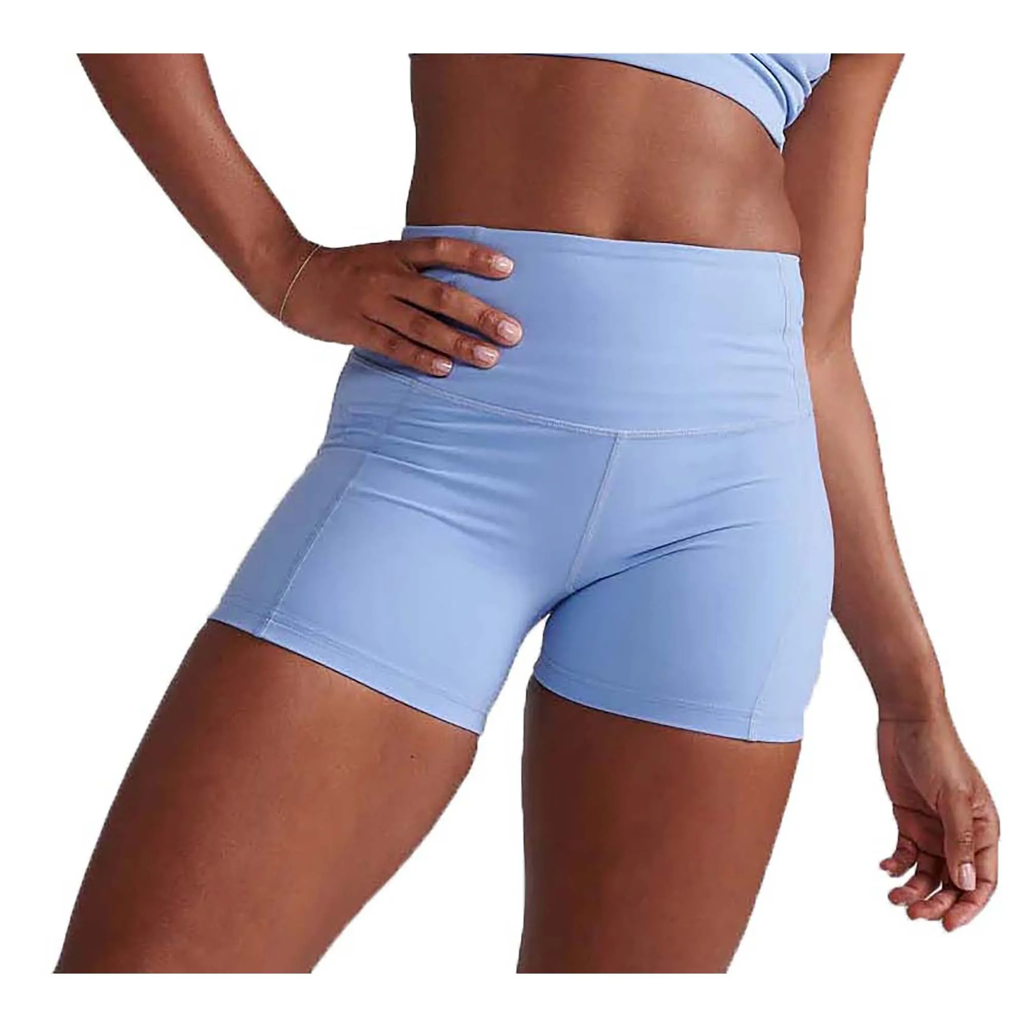 Damen-Form Hochtaillierte Kompressions-Shorts 4 Zoll