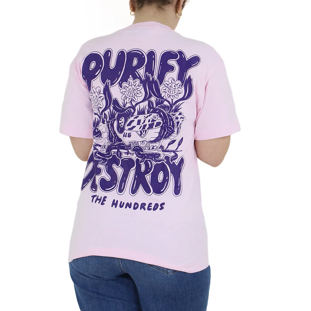 Damen Top mit Grafikdruck im Rücken, Rosa