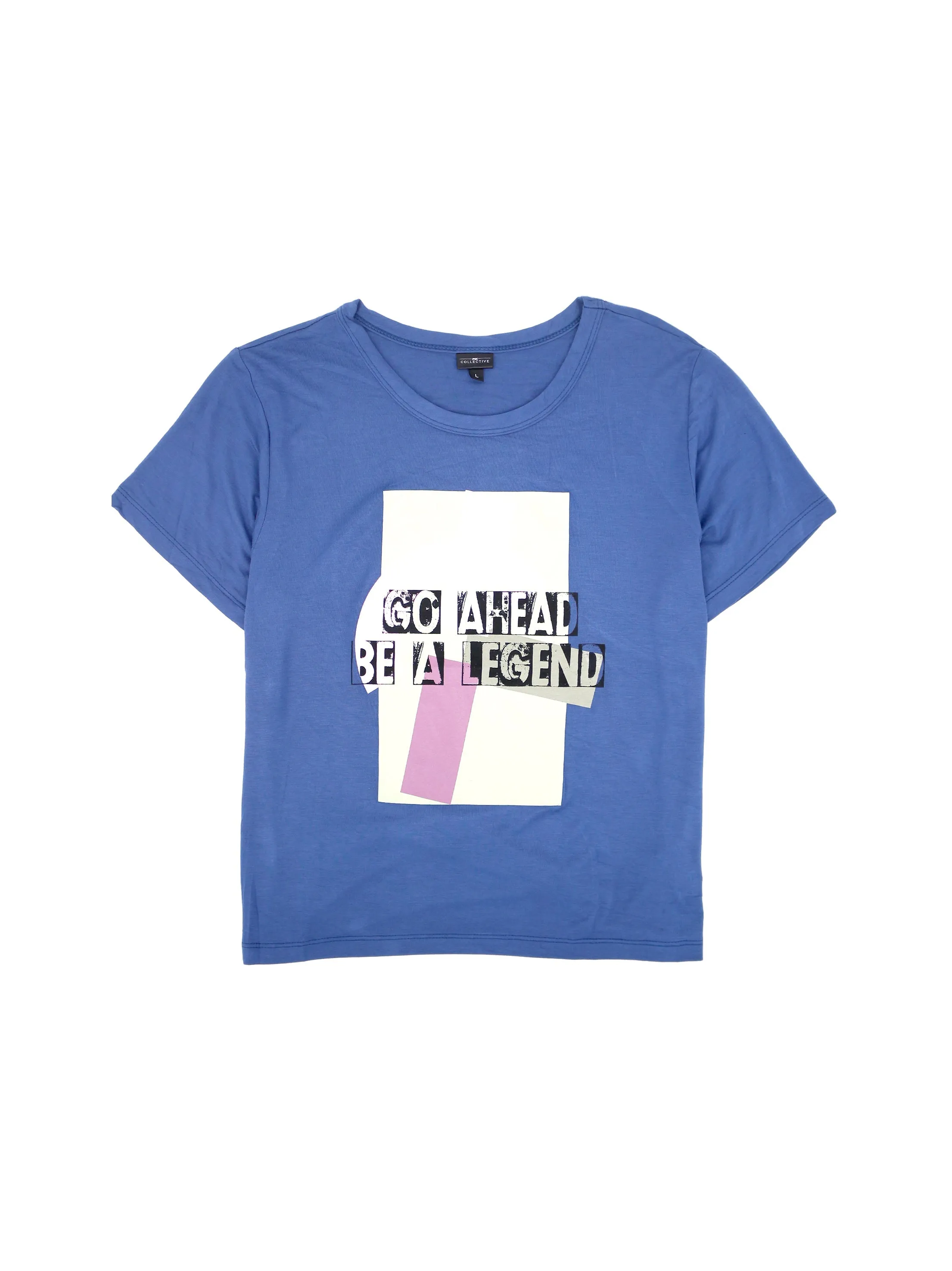 Damen T-Shirt mit Aufdruck, Dunkelblau