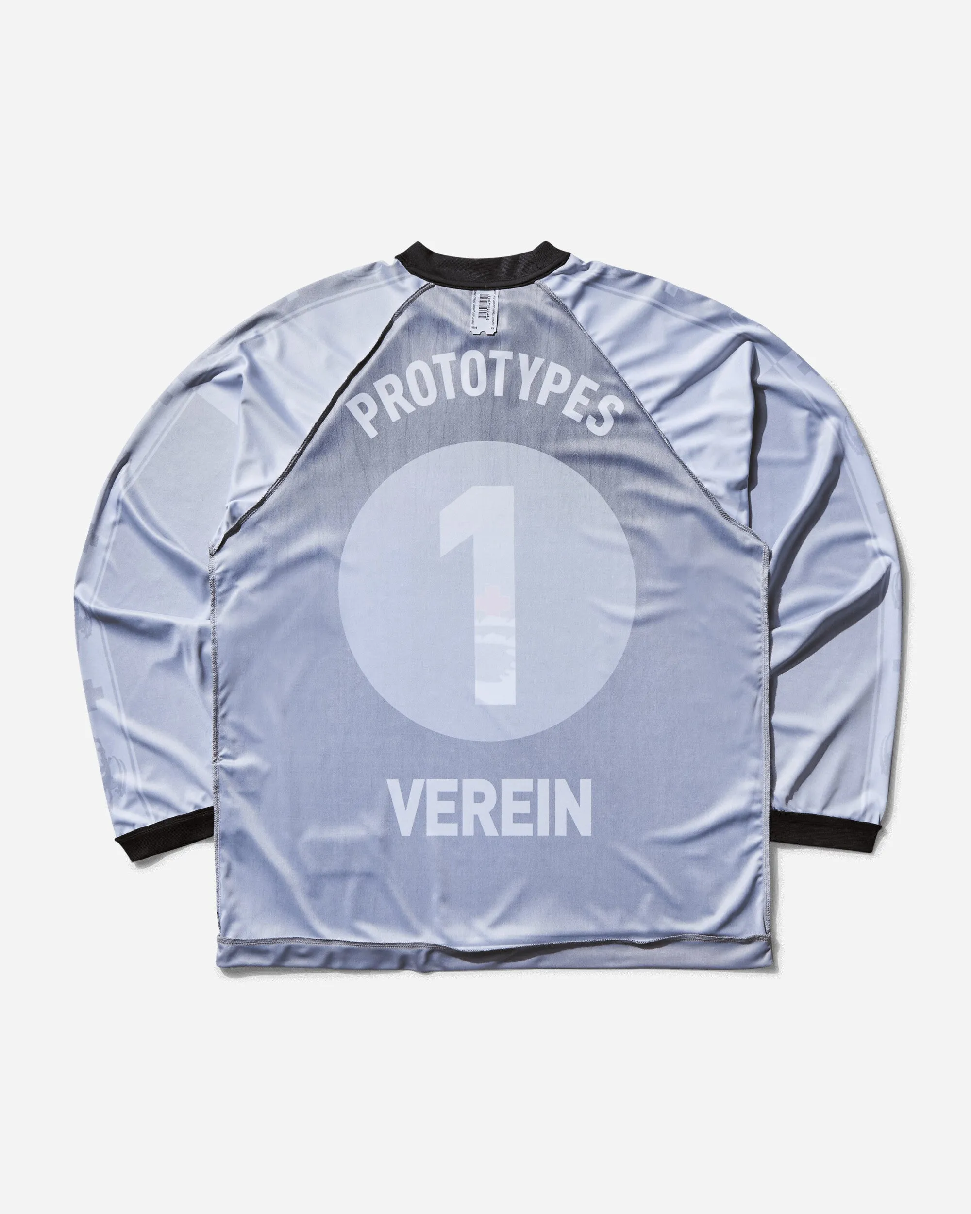 Damen Inside-Out Football Langarm-Shirt Grau