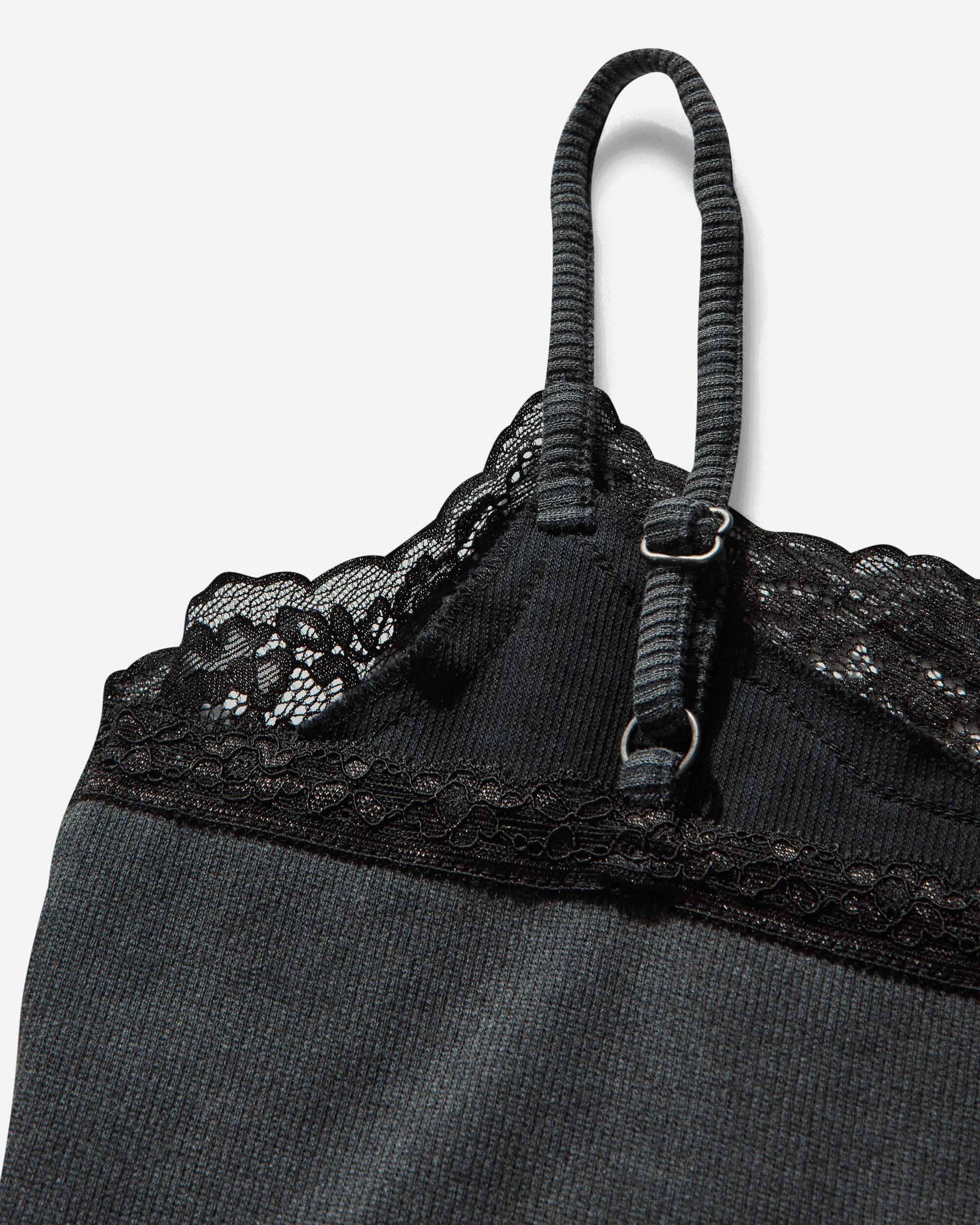 Damen-Spitzen Cami Ausgewaschen Schwarz
