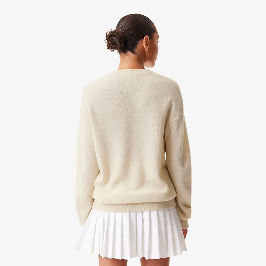 Damensweater aus Kaschmir von Lacoste x Bandier in Weiß Patagonia Kleidung