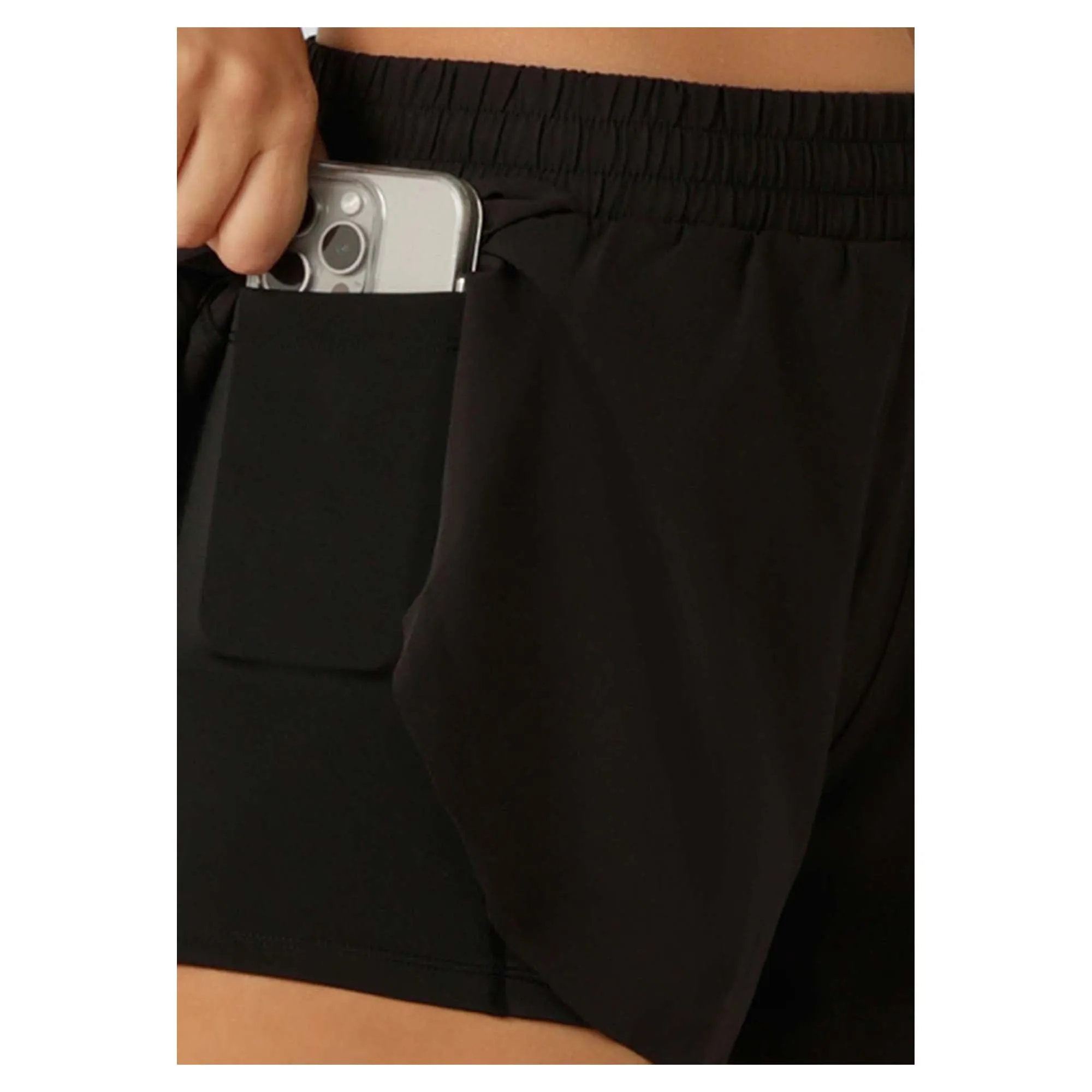 Damen-Lightspeed-Handytaschen-Laufshorts