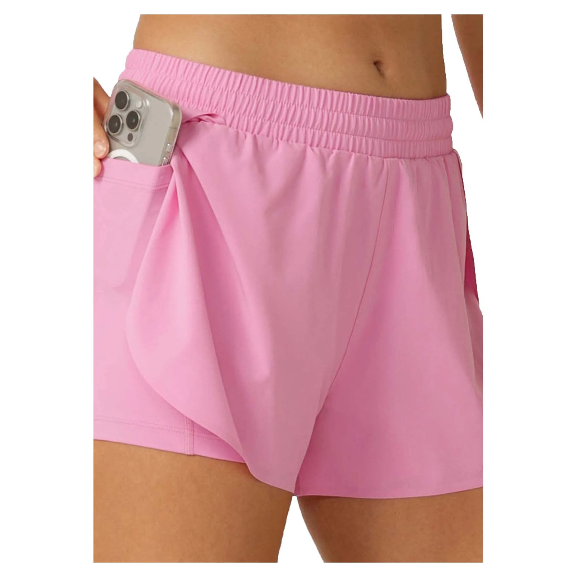 Damen-Lightspeed-Handytaschen-Laufshorts