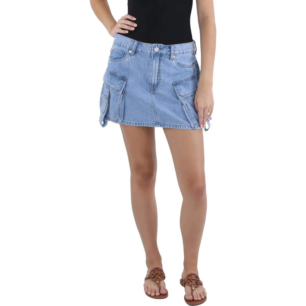 Damen-Mini-Denimrock kurz