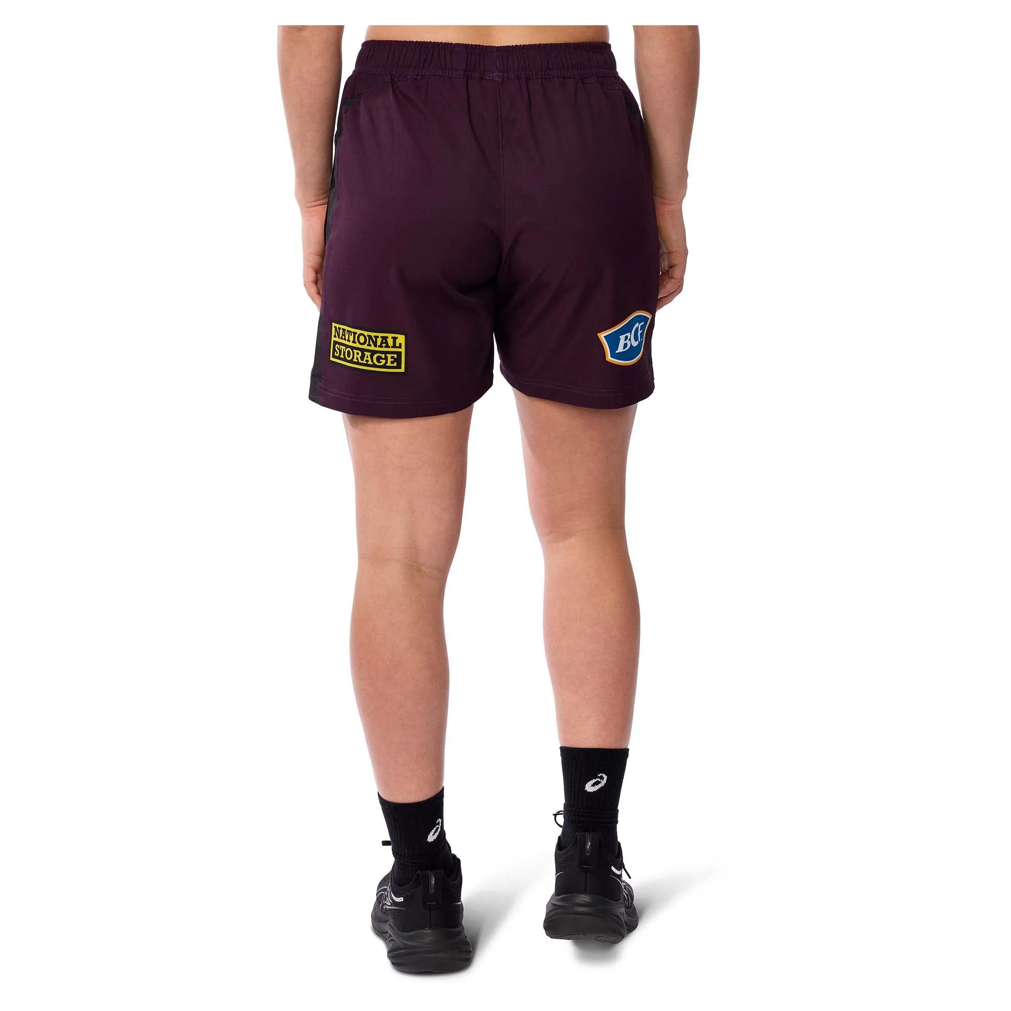 NRLW Damen Brisbane Broncos 2025 Replik Trainingsshorts