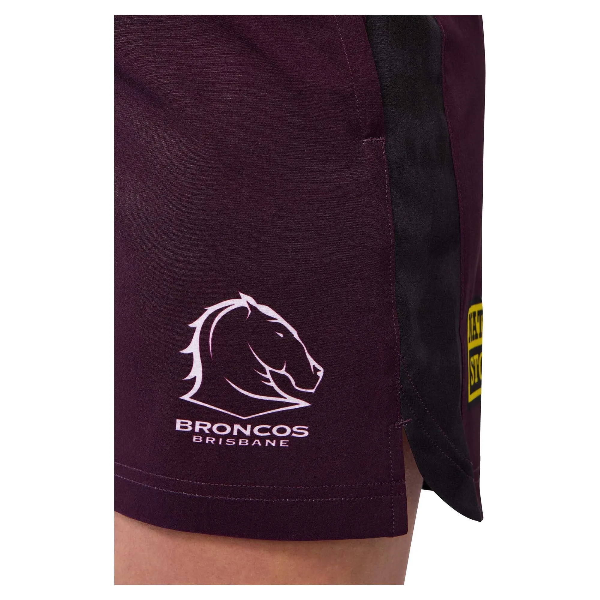 NRLW Damen Brisbane Broncos 2025 Replik Trainingsshorts