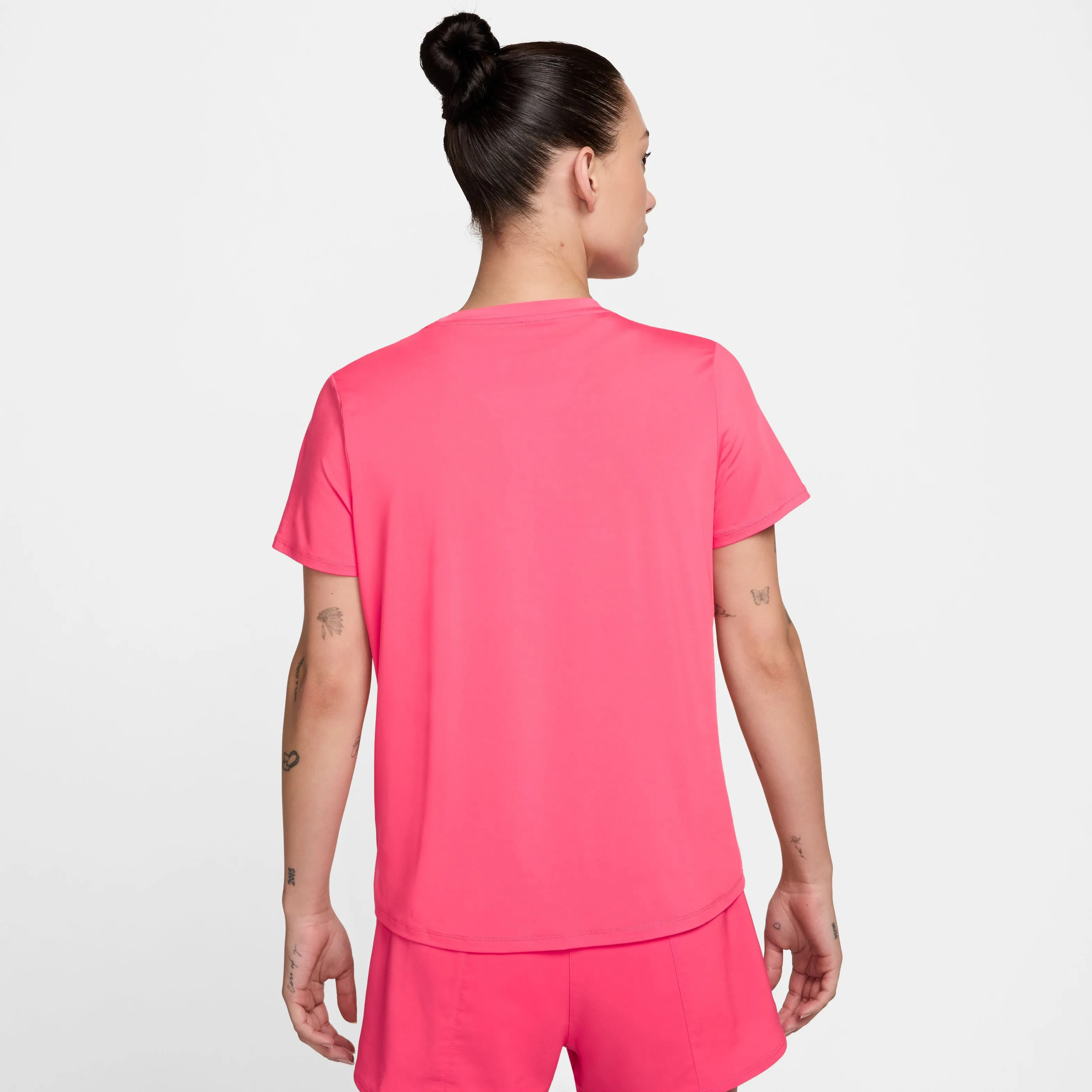Damen One Dri-FIT Grafik-Lauftop mit kurzen Ärmeln