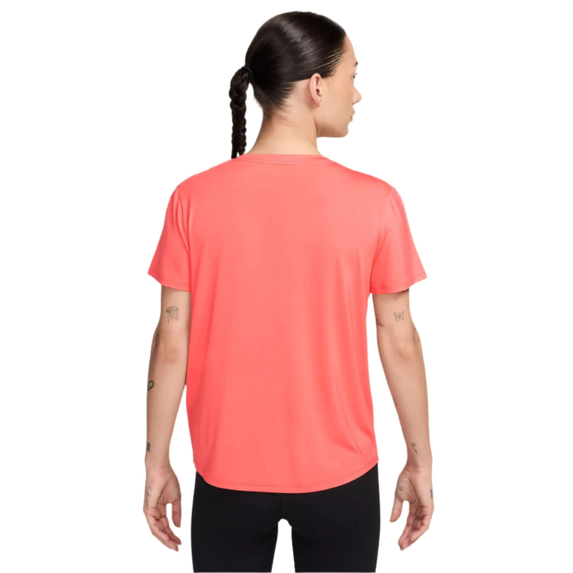 Damen Laufshirt mit kurzen Ärmeln und One Swoosh Design in Dri-FIT Technologie