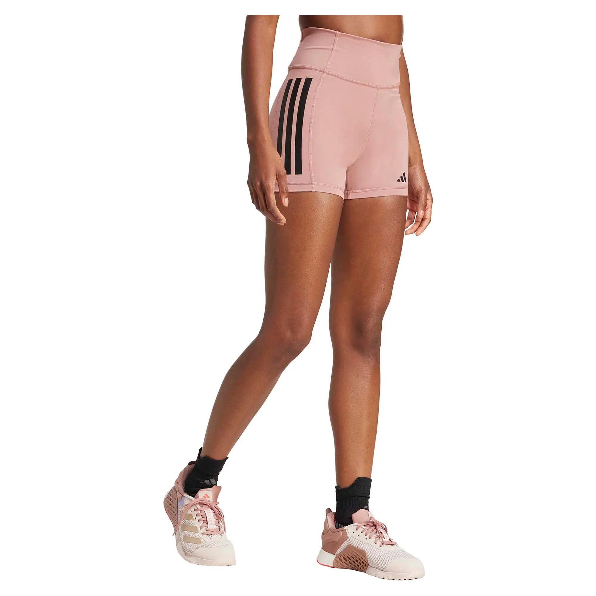 Damen Optime 3-Streifen 1/4 4-Zoll Fahrradshorts