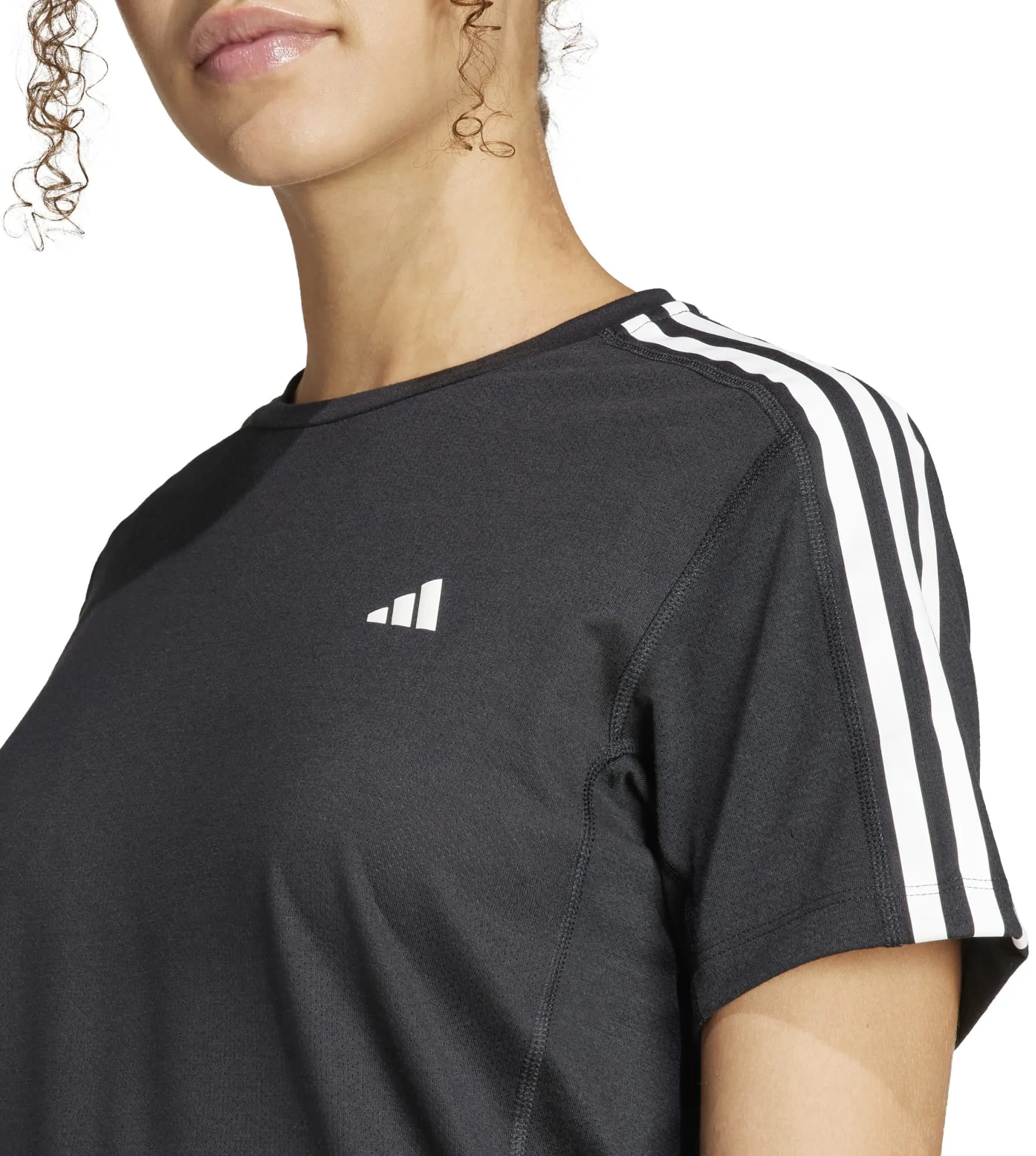 Damen Own the Run 3 Streifen T-Shirt