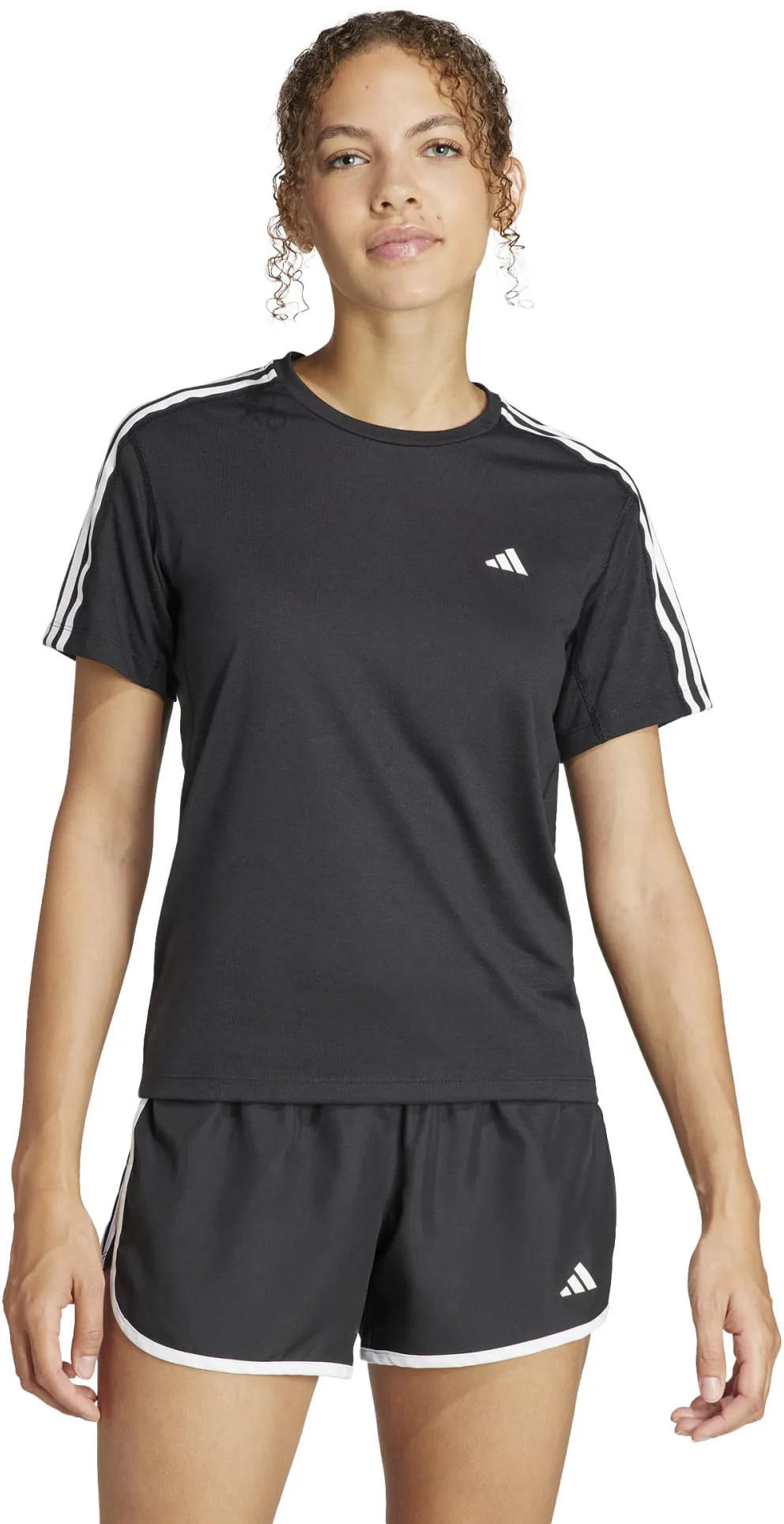 Damen Own the Run 3 Streifen T-Shirt