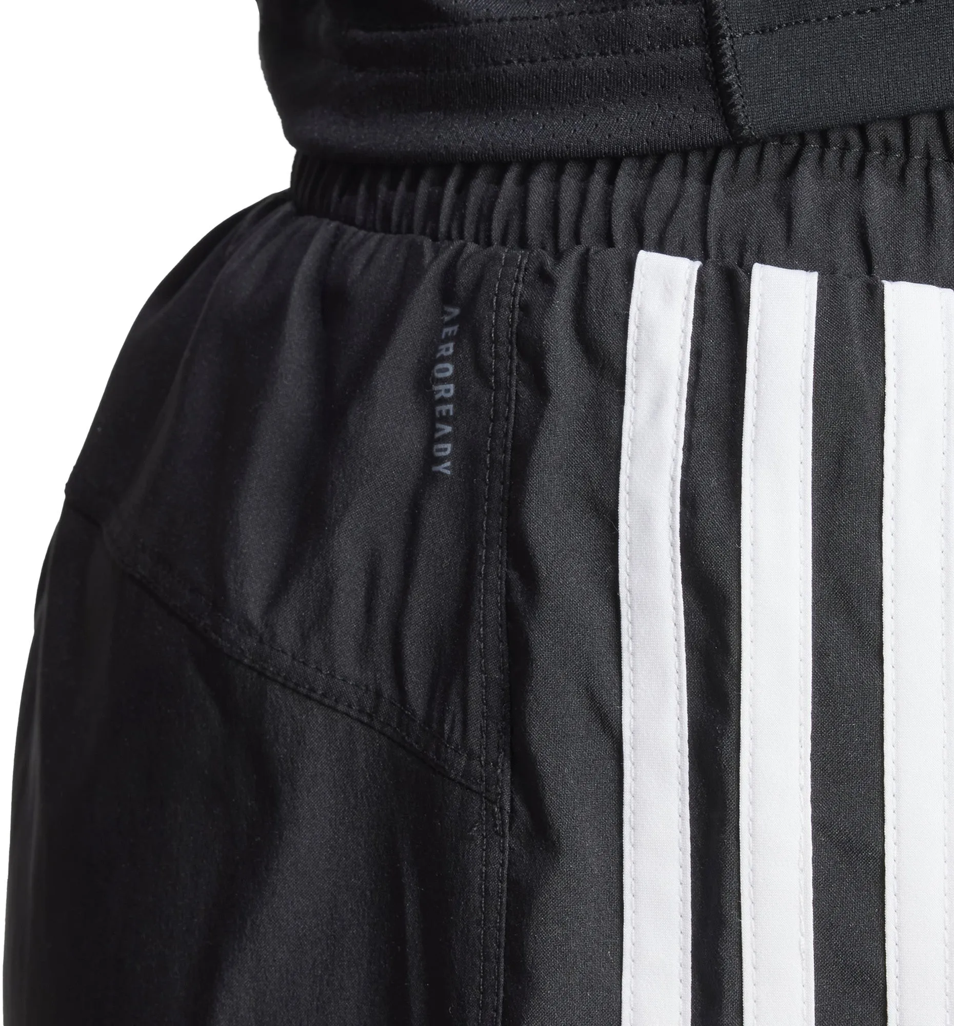 Damen Pacer Trainingsshorts mit 3 Streifen, hochgeschnittene Webvariante