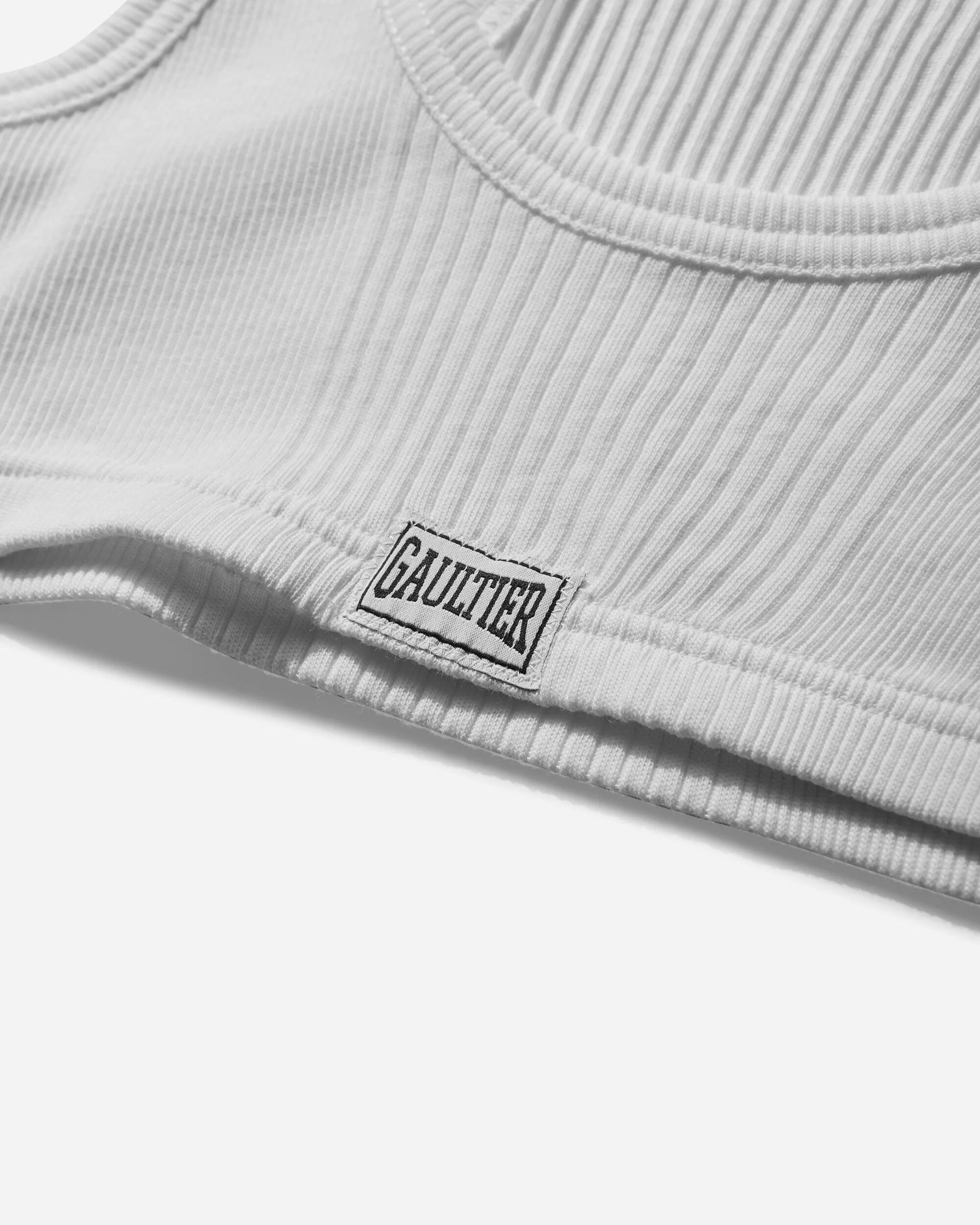 Weißes Patch Tanktop für Damen