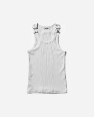 Weißes Patch Tanktop für Damen