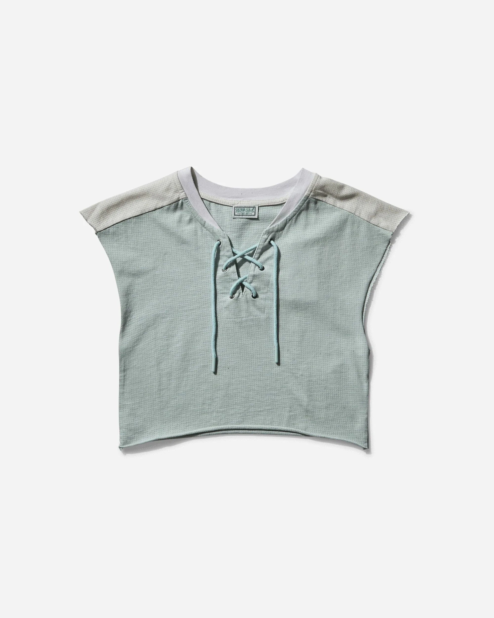 Damen Piqué Mesh T-Shirt Mintgrün