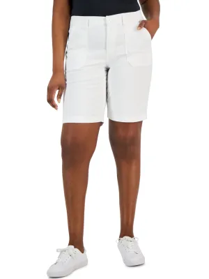 Damen Basic Shorts, Weiß