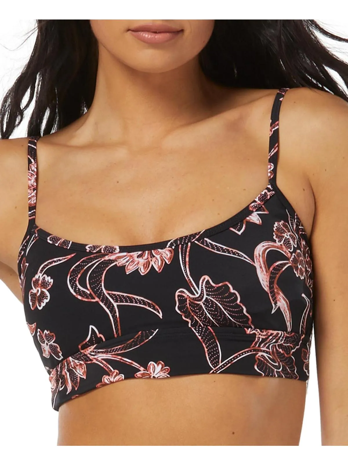 Damen Bikini-Oberteil mit Druck und Bündchen