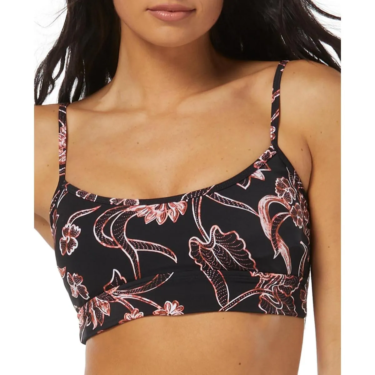 Damen Bikini-Oberteil mit Druck und Bündchen