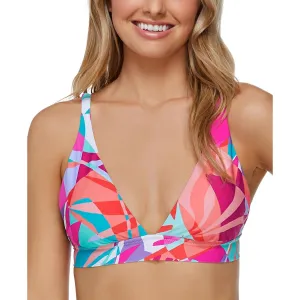 Damen-Bikini-Oberteil mit bedrucktem, abnehmbarem Polster