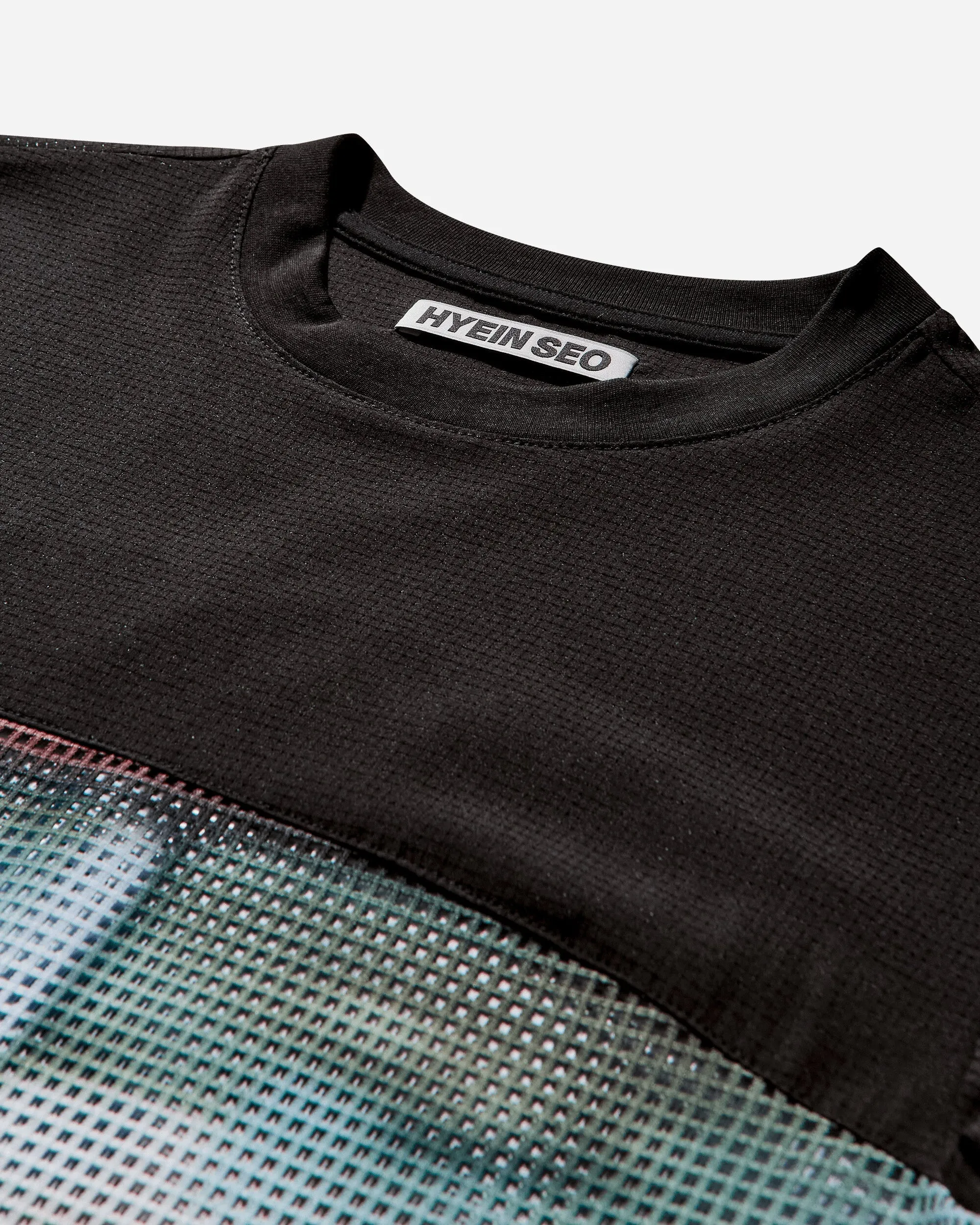 Damen-"JR"-Mesh-T-Shirt Schwarz