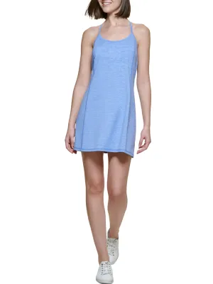 Frauen Racer Back Active Wear Kleid, Blau