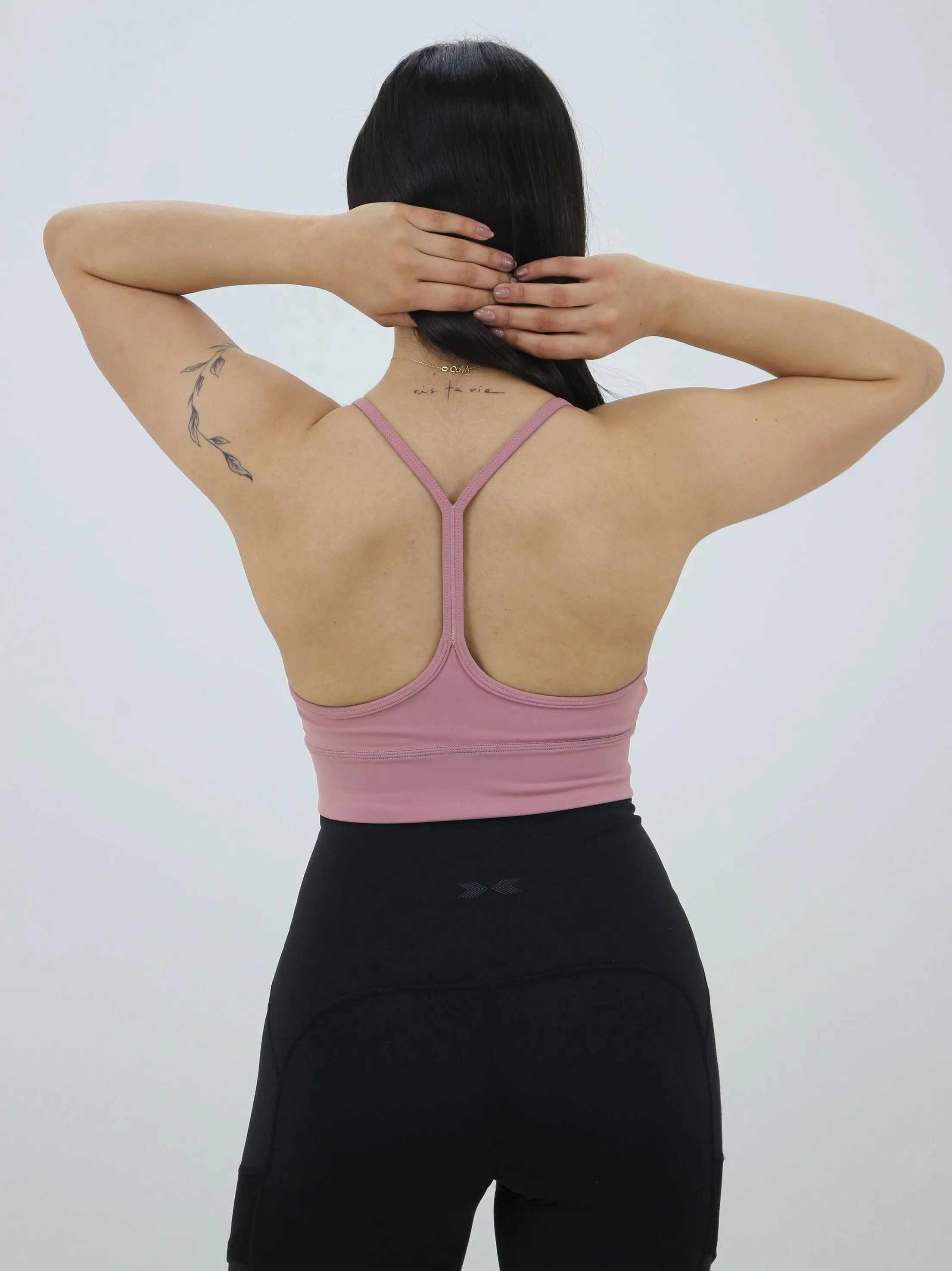 Damen-Sport-BH mit Racerback-Rücken, Rosa
