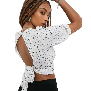 Damen Spitzenrücken Bändchen Top, Weiß