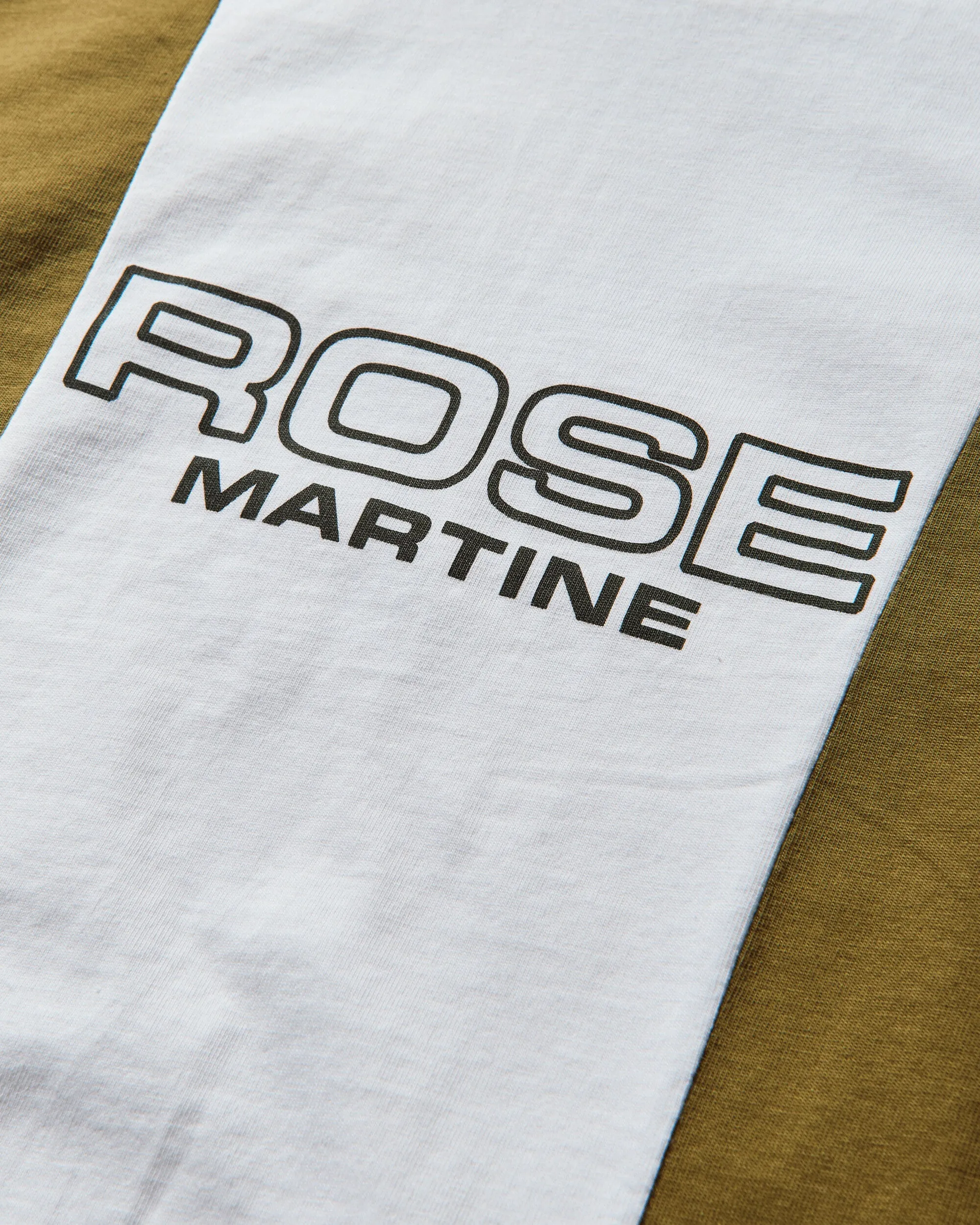 Damenshrunken-Panelled-T-Shirt Weiß