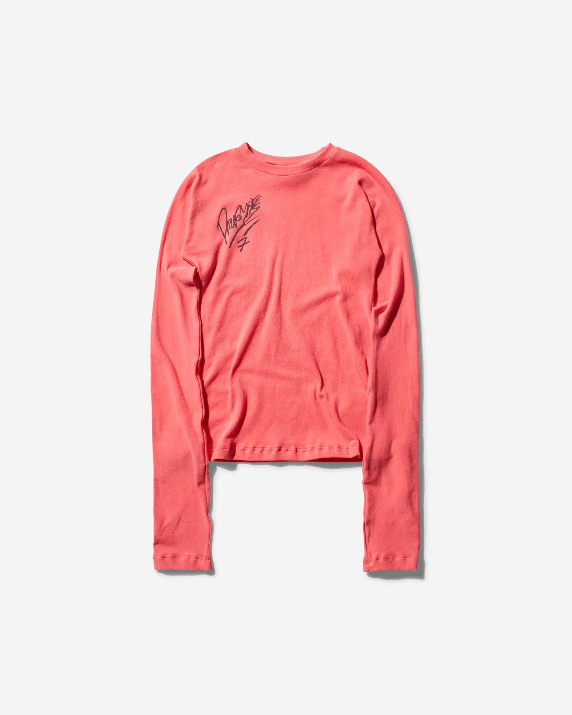 Damen Signiertes Langarm-Shirt Rot