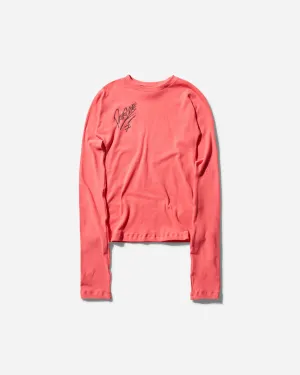 Damen Signiertes Langarm-Shirt Rot