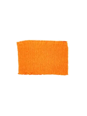 Damen-Smock-Crop-Top, Orange