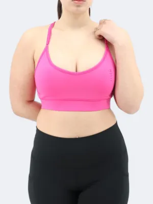 Damen-Sport-Crop-Top, Rosa