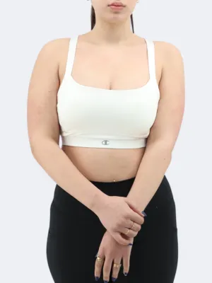 Damen-Sport-Crop-Top, Weiß