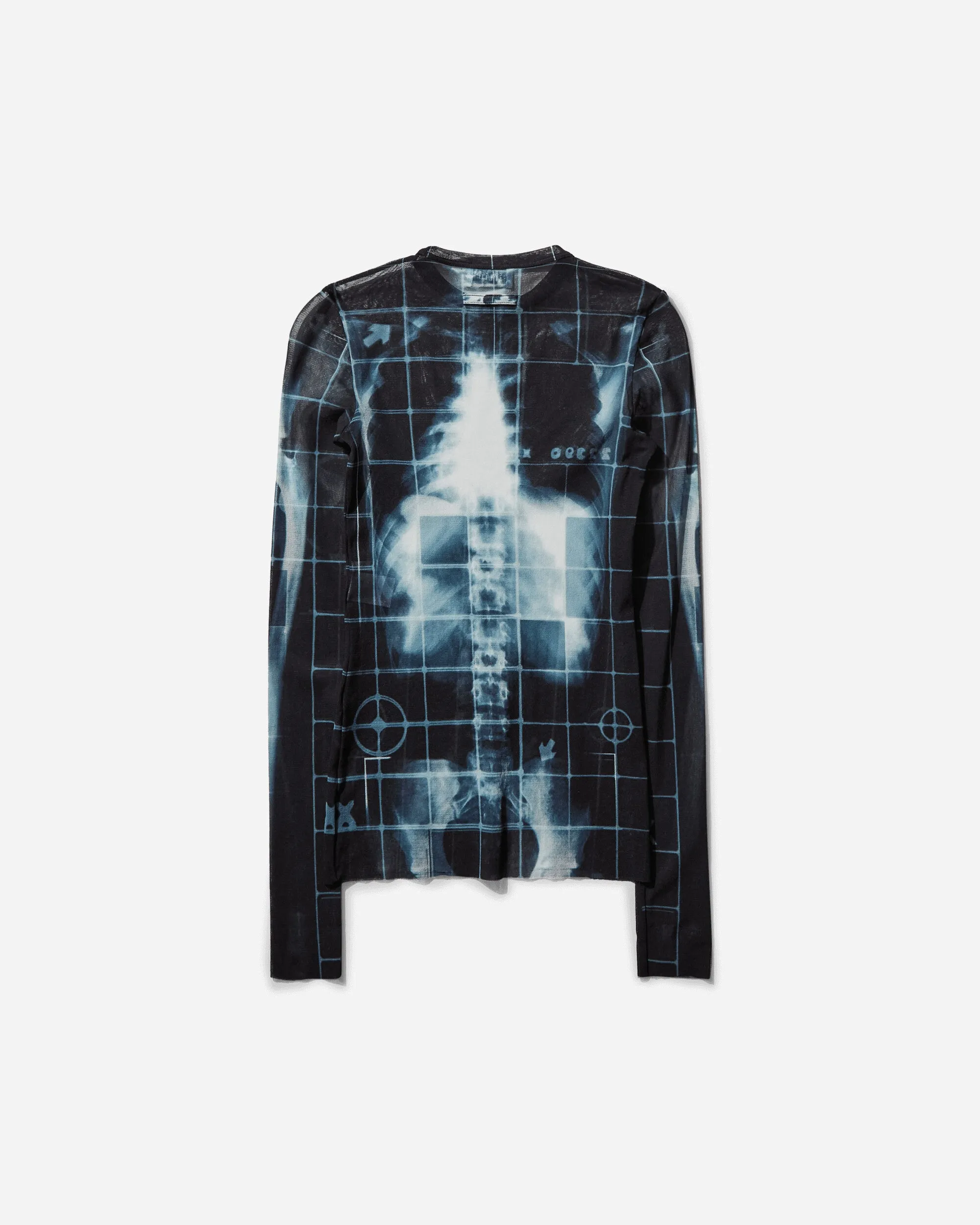 Damens Squeletor Langarmtop Schwarz / Marineblau / Hellblau