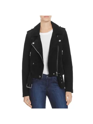 Damen Wildleder Kurze Motorradjacke