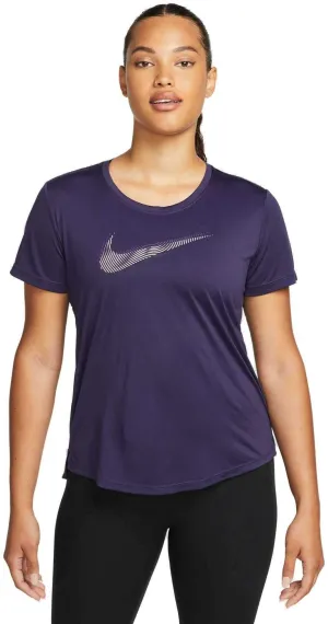 Damens Swoosh Kurzarm-Lauftop