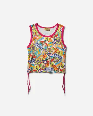 Damen Typisches Hysterisches Tanktop Mehrfarbig