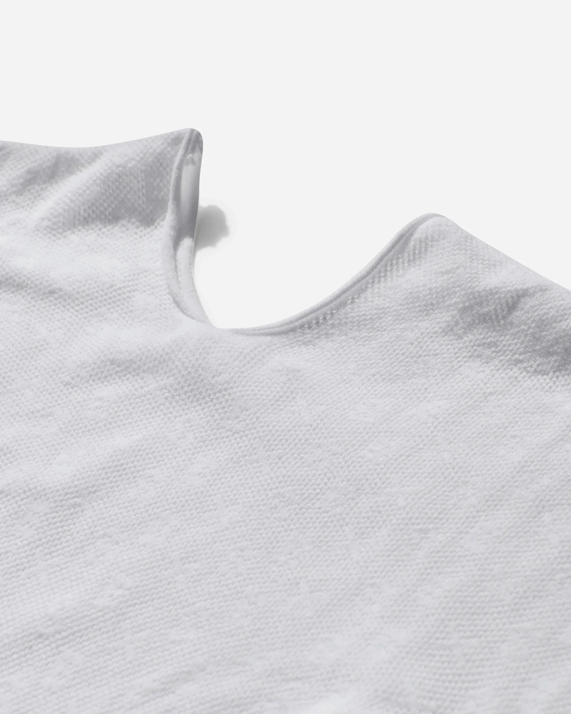 Damen Web Langarm Top Weiß