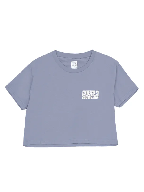 Damens Whomp Kurzarm-Crop-Top
