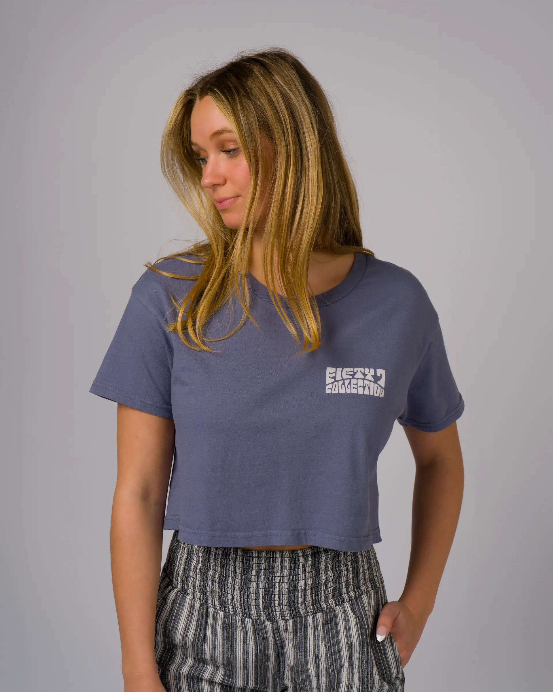 Damens Whomp Kurzarm-Crop-Top