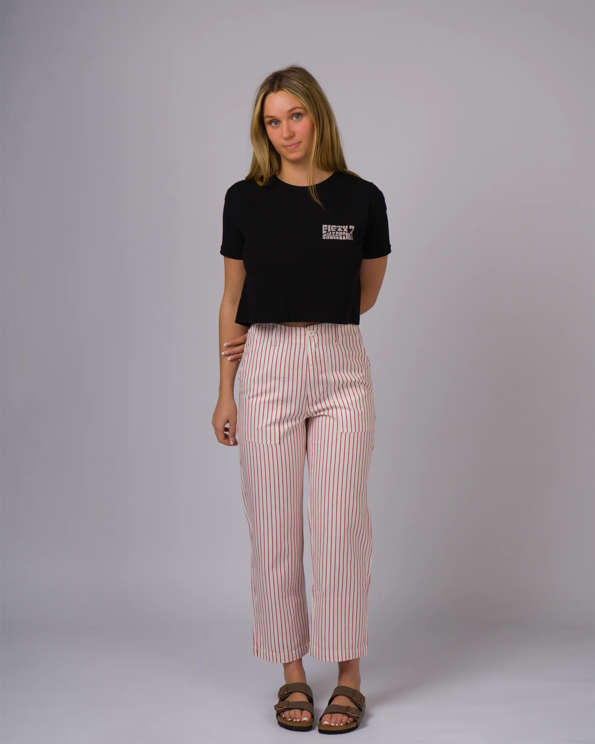 Damens Whomp Kurzarm-Crop-Top