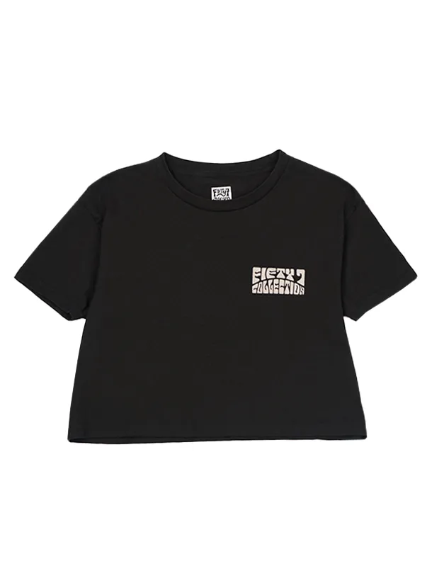 Damens Whomp Kurzarm-Crop-Top