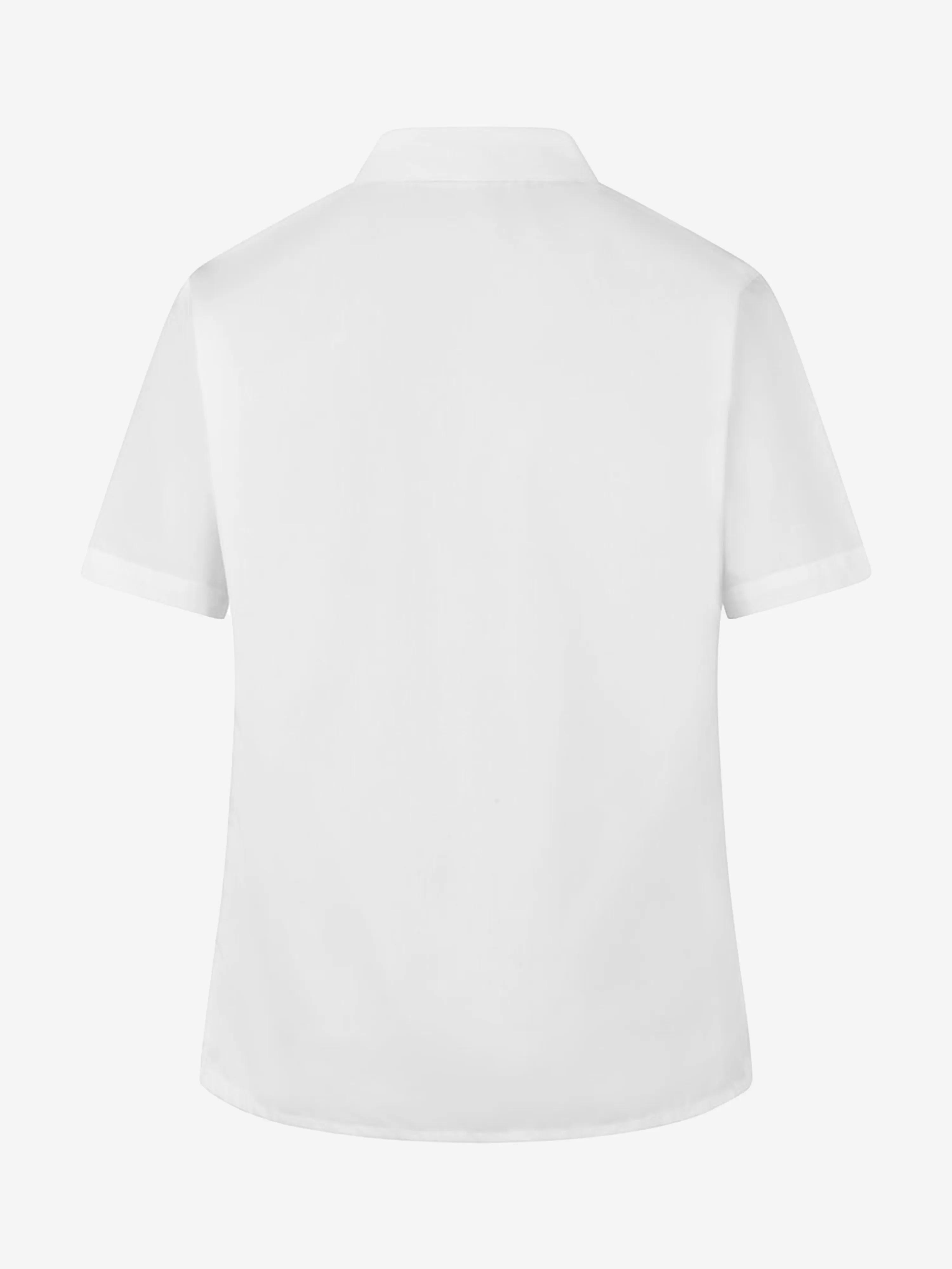 Zeco Girls School Kurzarm-Bluse mit Umlegekragen, 2er-Pack in Weiß