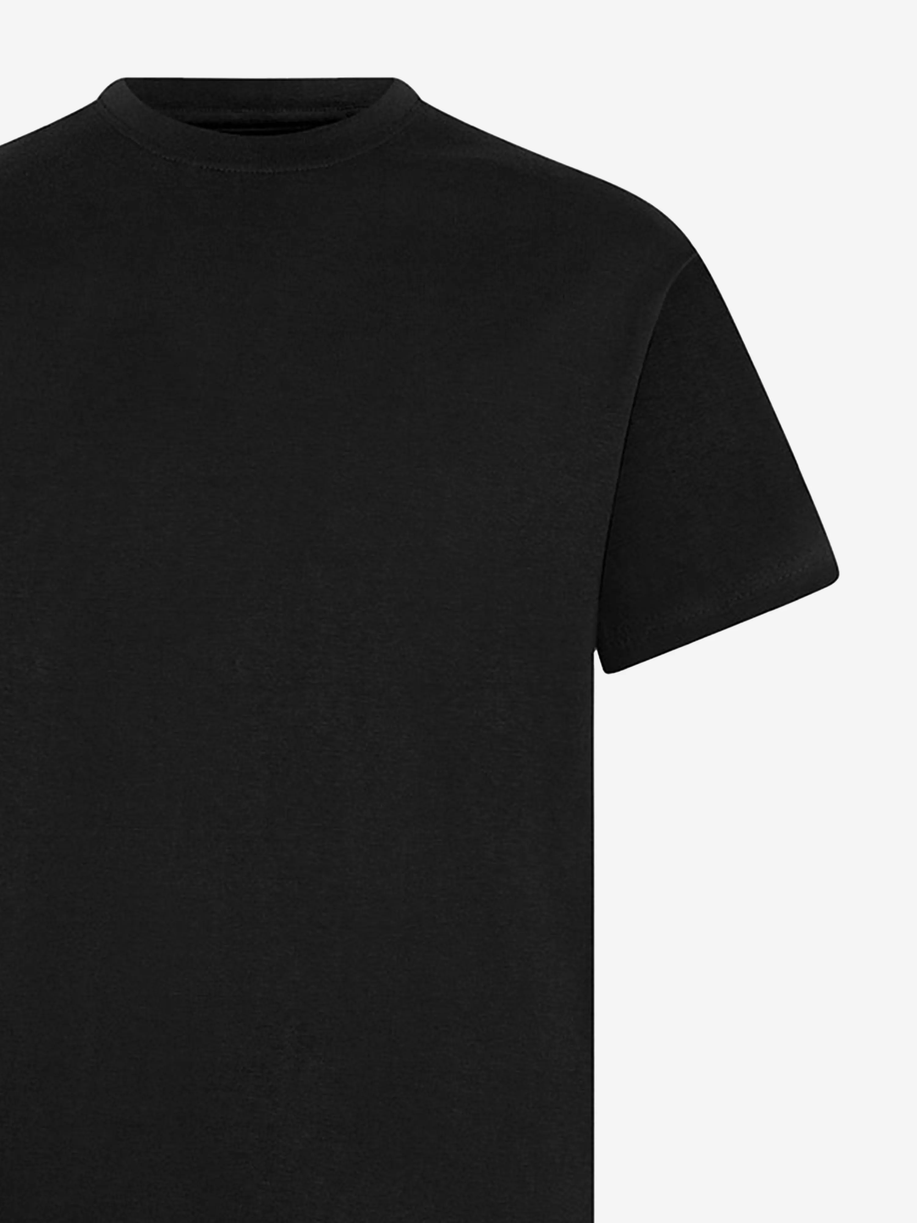 Zeco Kids Schul-Crewneck-T-Shirt (Zwillingspack) in Schwarz