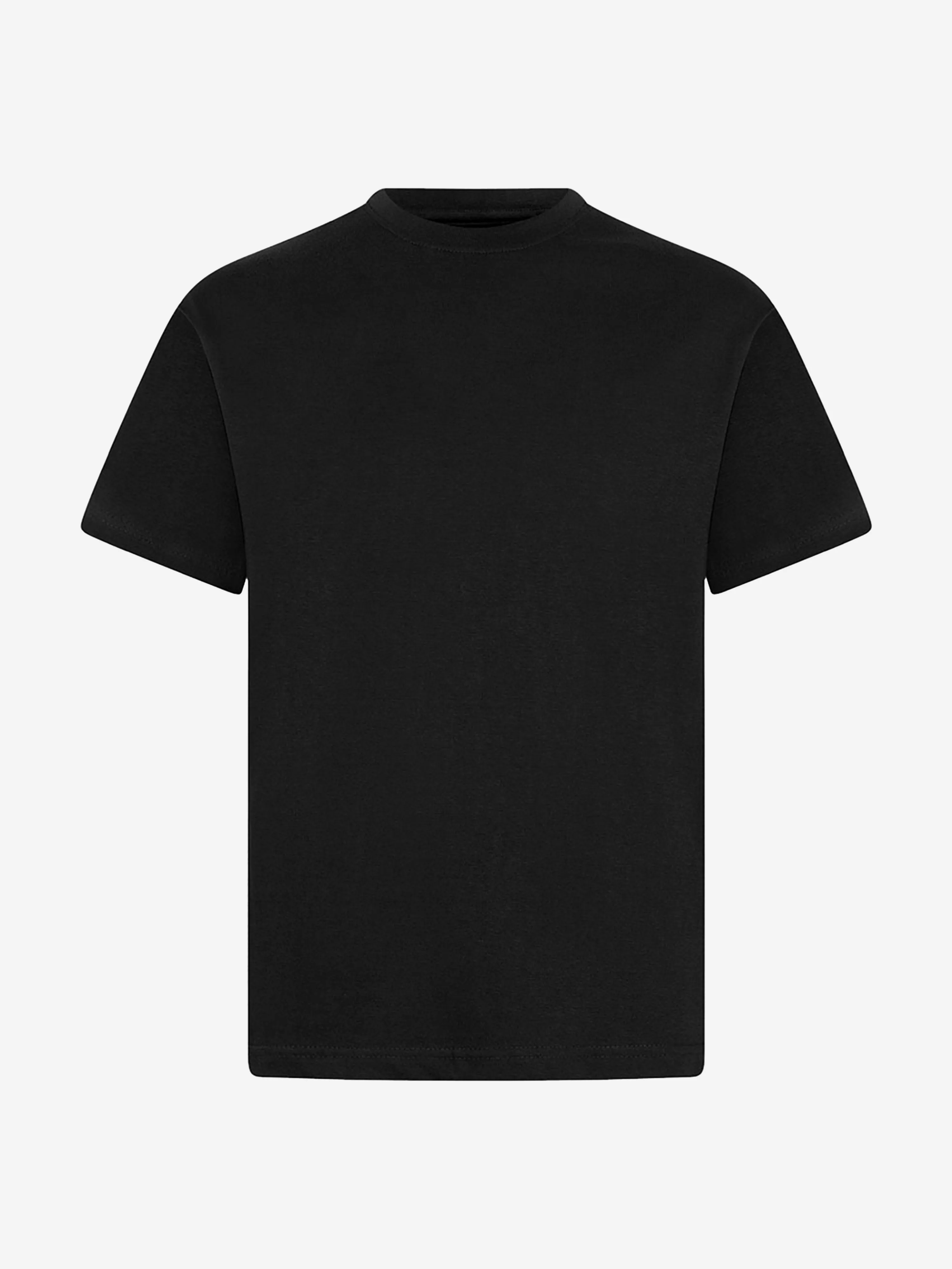 Zeco Kids Schul-Crewneck-T-Shirt (Zwillingspack) in Schwarz